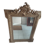 Miroir classique en bois doré