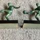 Pair of vintage bookends - Football players - excellent condition