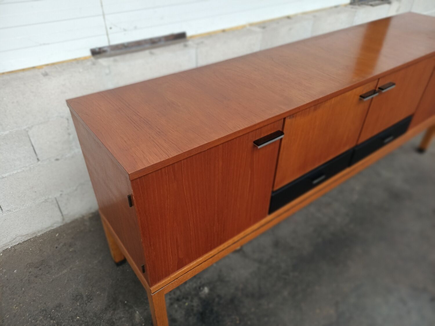 Scandinavian teak row