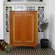Cabinet vintage wood and rattan