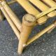 2 tabourets vintage en bambou et rotin des années 60 style riviera