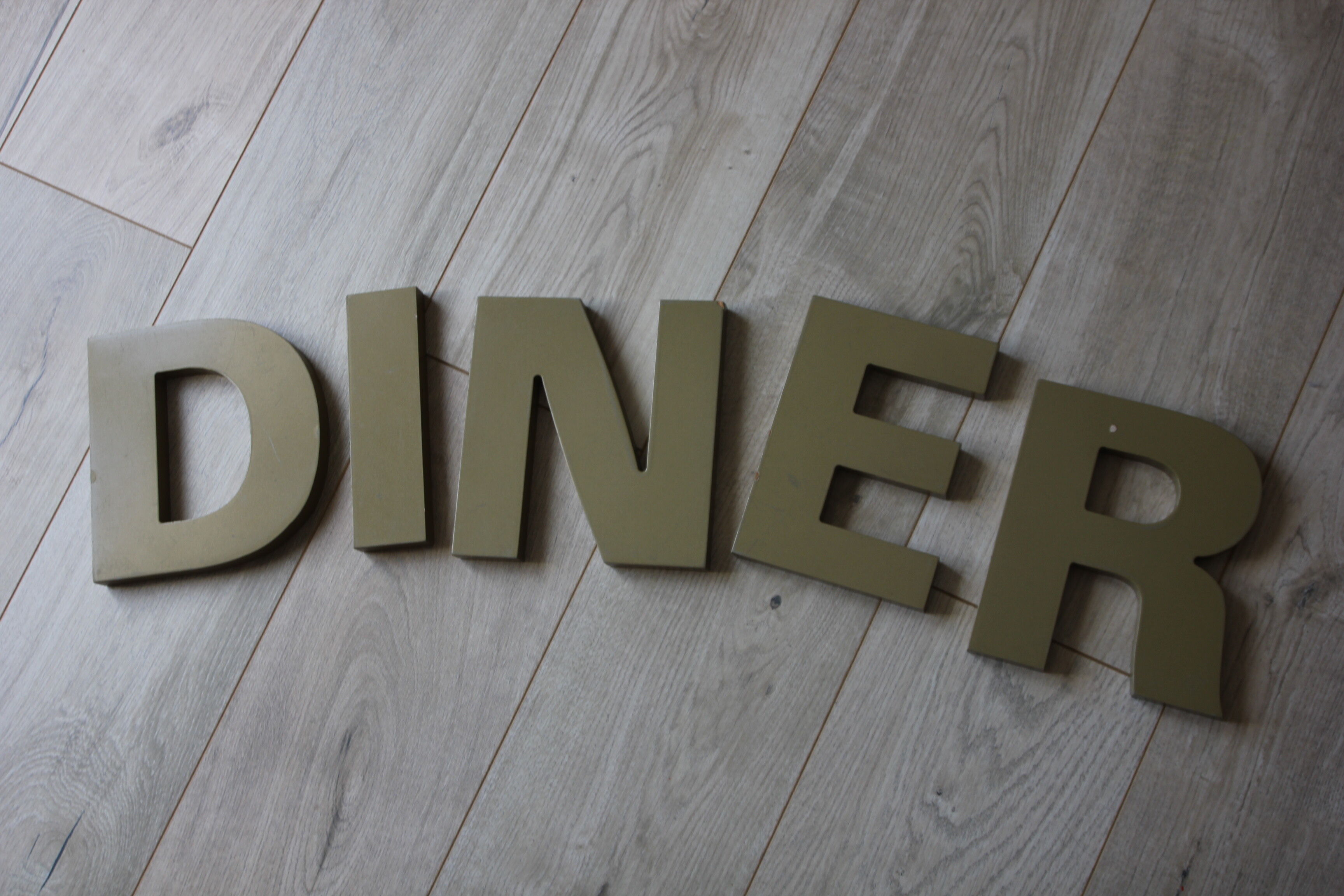 Diner Sign Letters
