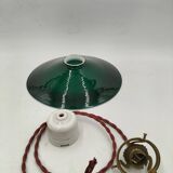 Green opaline pendant light