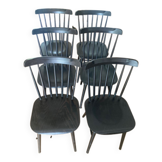 Lot de 6 chaises Ironica Ton de Thonet