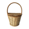 Wall basket with flap