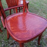 Set of 6 vintage bentwood bistro chairs