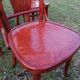 Lot de 6 chaises bistrot vintage en bois courbé