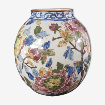 Gien earthenware ball vase