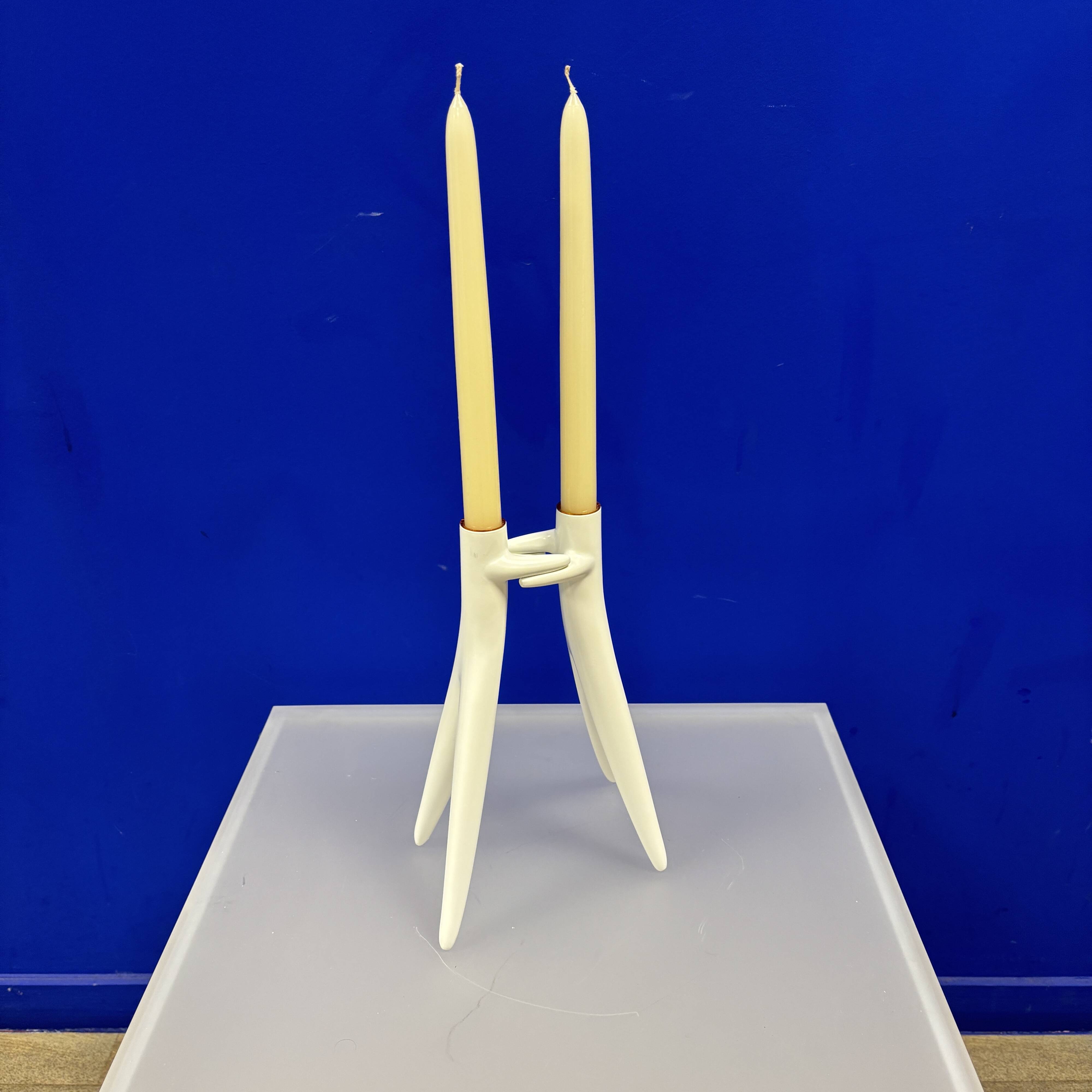 Abbracciaio White Candlestick - Kartell