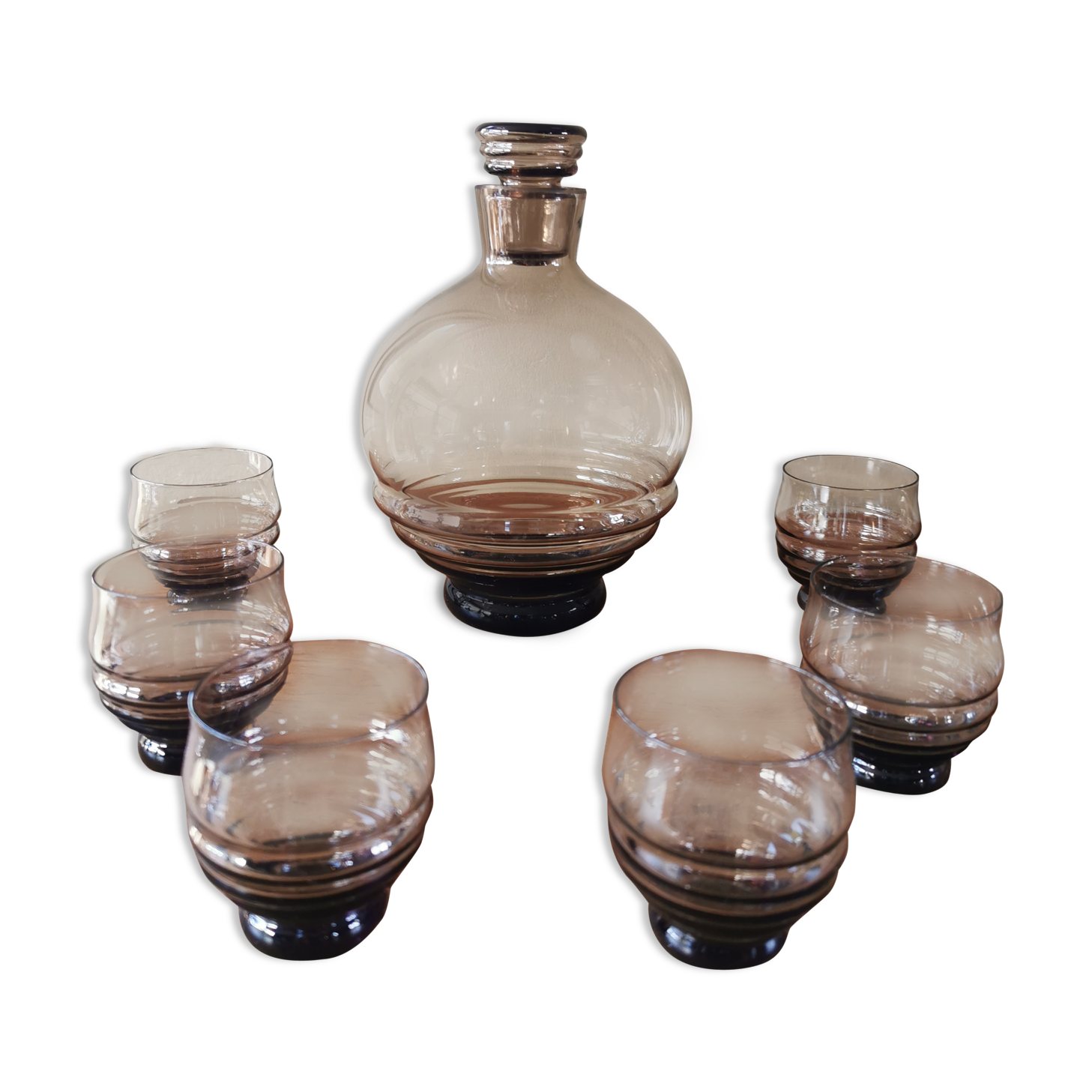 Carafe set and art deco glasses