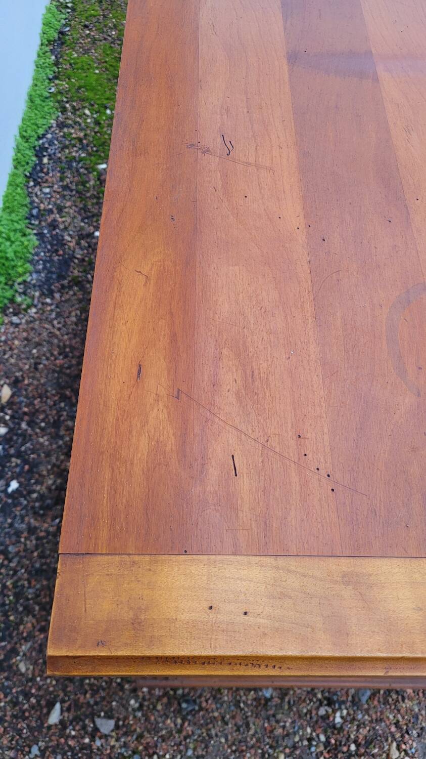 Louis xvi style chest of drawers in cherry wood 3 drawers