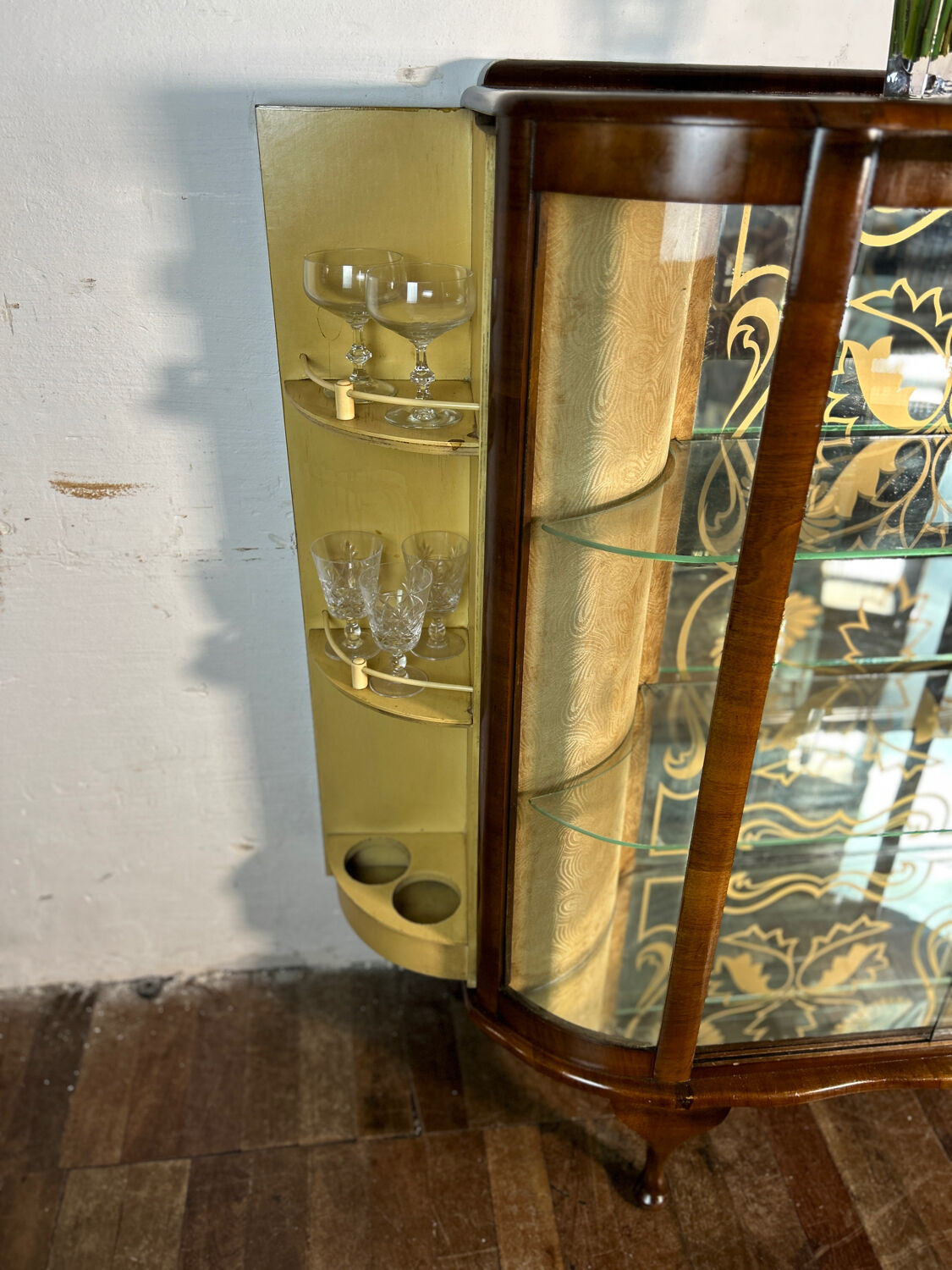 Art Deco Vintage Brocante Display Cabinet Cocktail Bar 1930