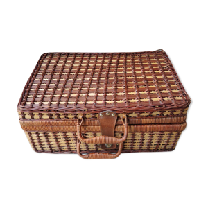 Ancien panier à pique-nique