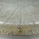60s 70s Ceiling Light Lamp Plafoniere Flush Mount Ice Glass Hillebrand