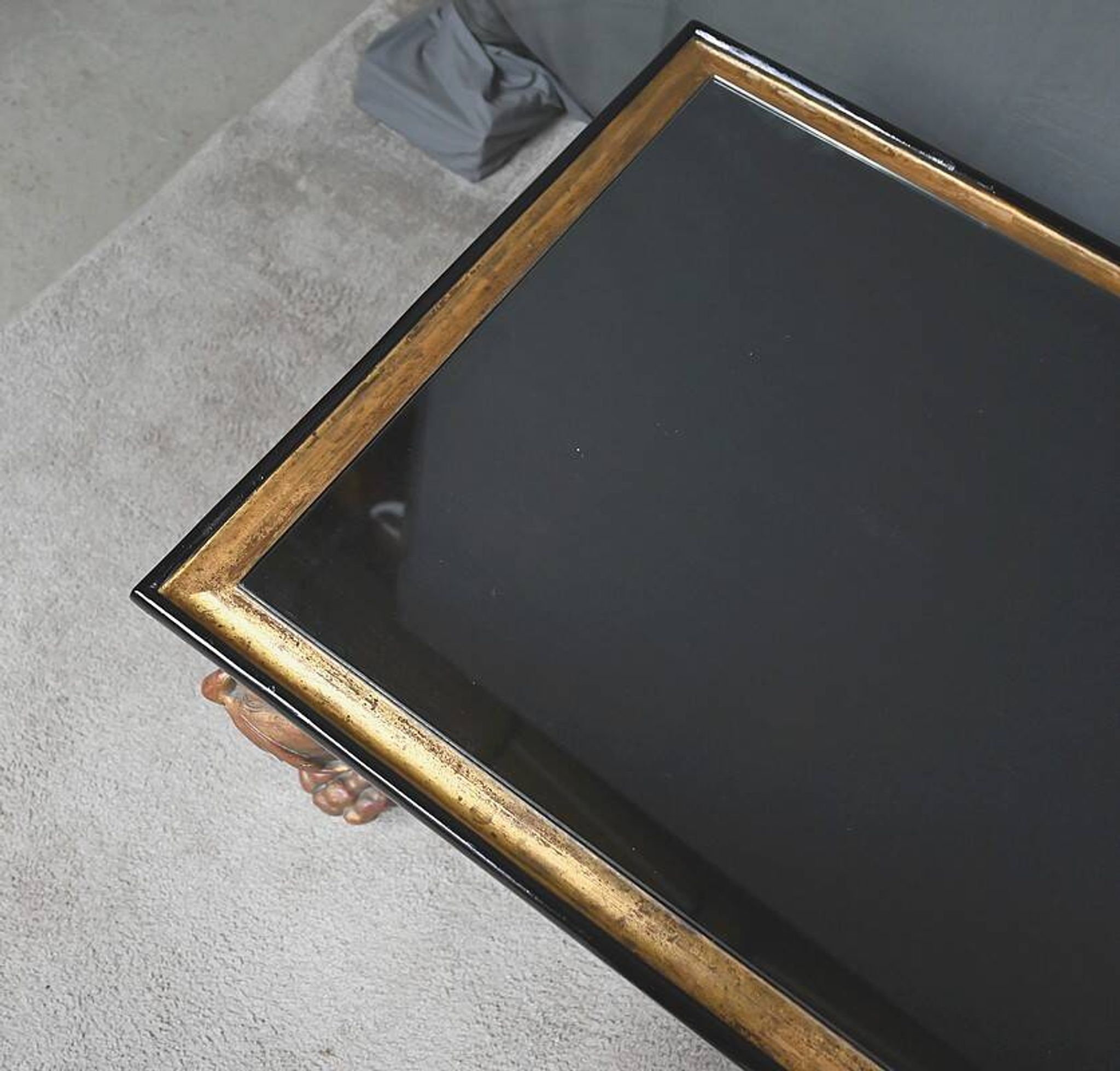 Grande Table Basse Impériale avec plateau de verre, Chine – XXe