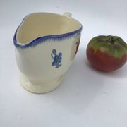 Sauceboat Mary Lou Digoin Sarreguemines blue rim
