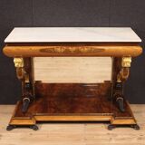 Spanish console in inlaid wood from the 19th century