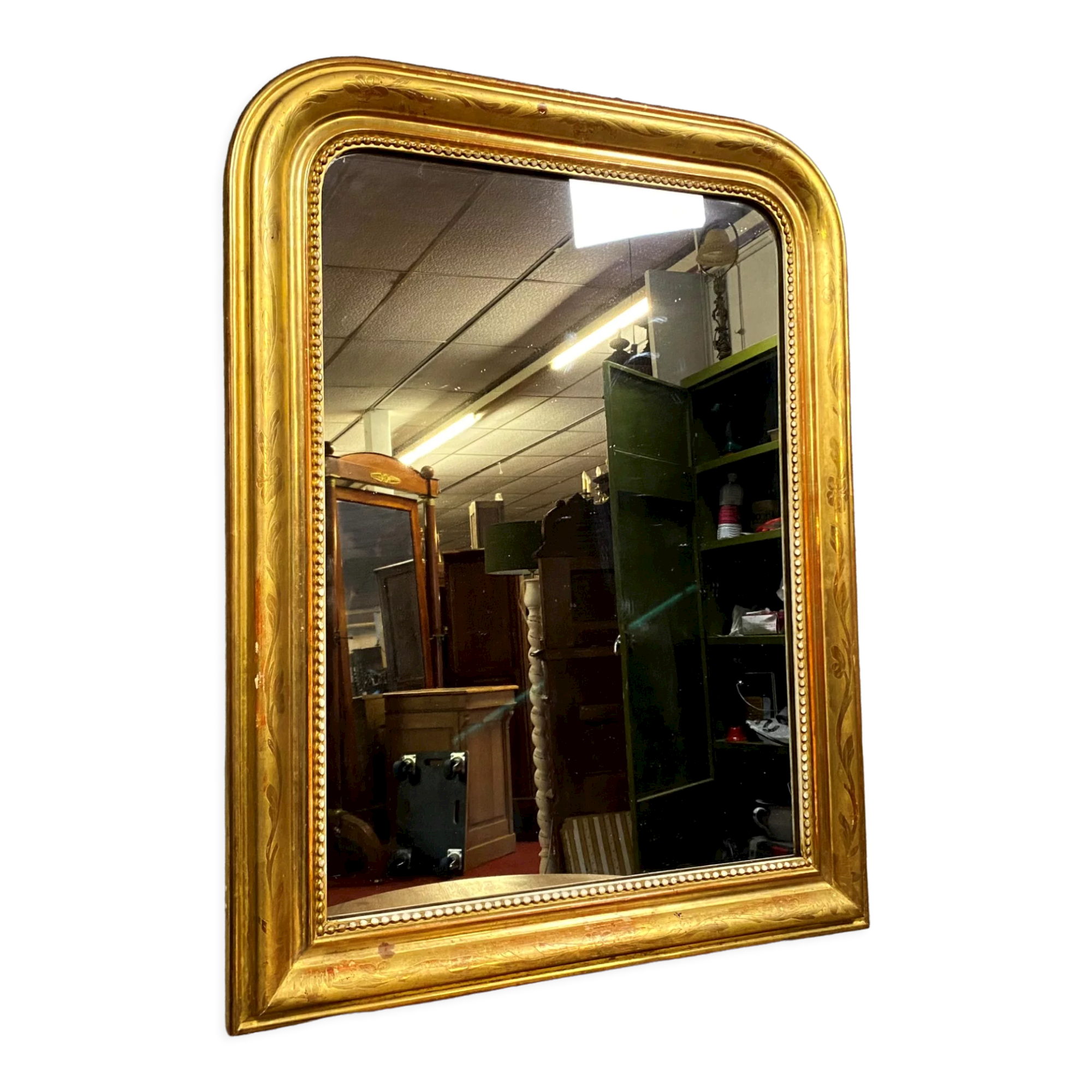 Miroir doré époque Louis Philippe vers 1830 83 X 64cm