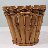 French bamboo pot/planter 1950-1960