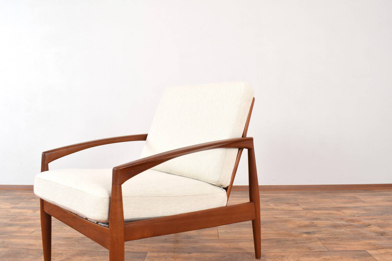 Teak Paper Knife Lounge Chair by Kai Kristiansen for Magnus Olesen, 1960s