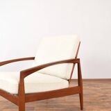 Teak Paper Knife Lounge Chair by Kai Kristiansen for Magnus Olesen, 1960s