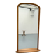 Miroir en bois avec tablette