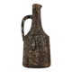 Brutalist vintage studio pottery vase carafe by Gerhard Liebenthron, 1970s.