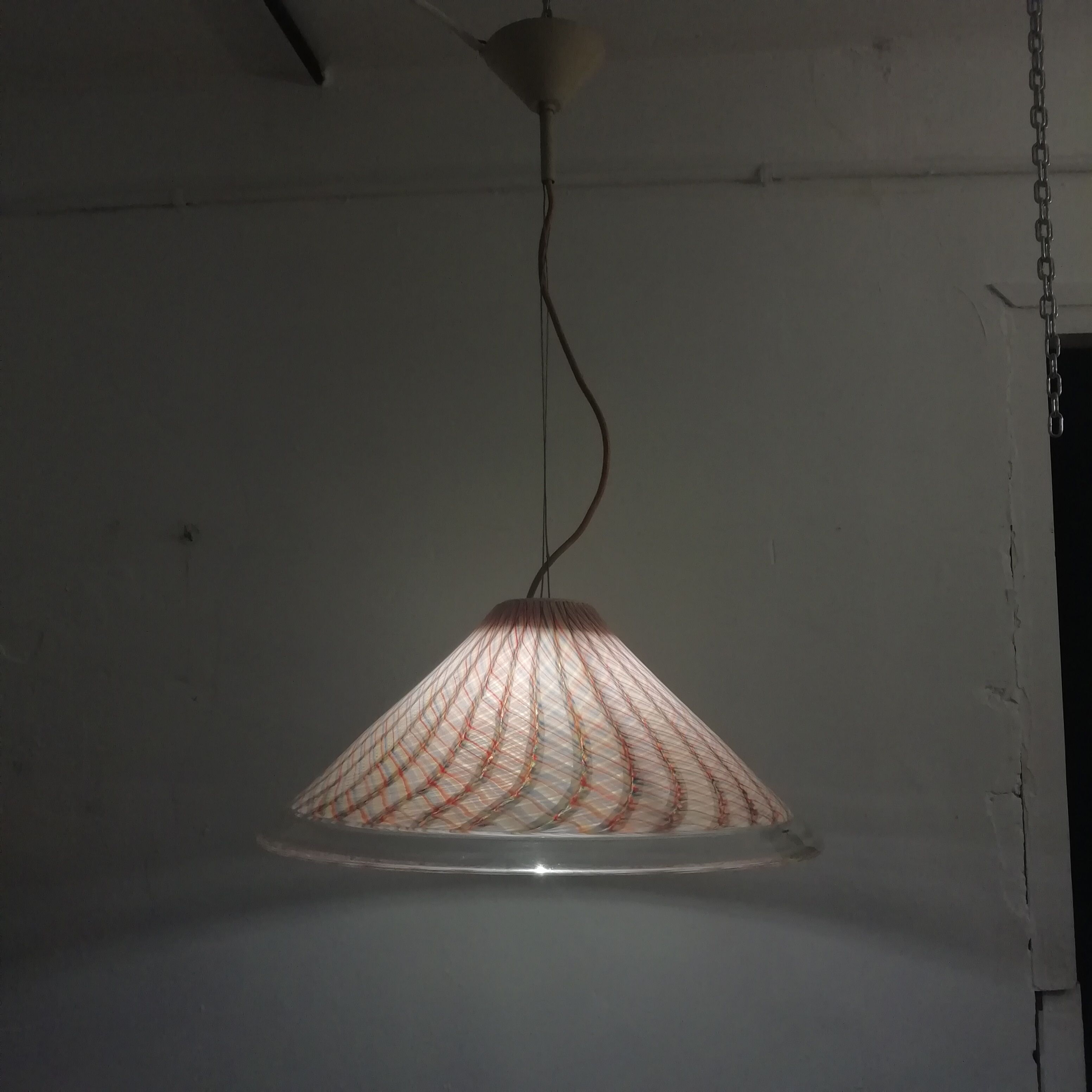 Suspension en verre murano « De Majo ».