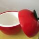 Red apple ice bucket vintage