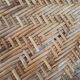 Armchair Sunbathing in wicker rattan wood lounger blue features