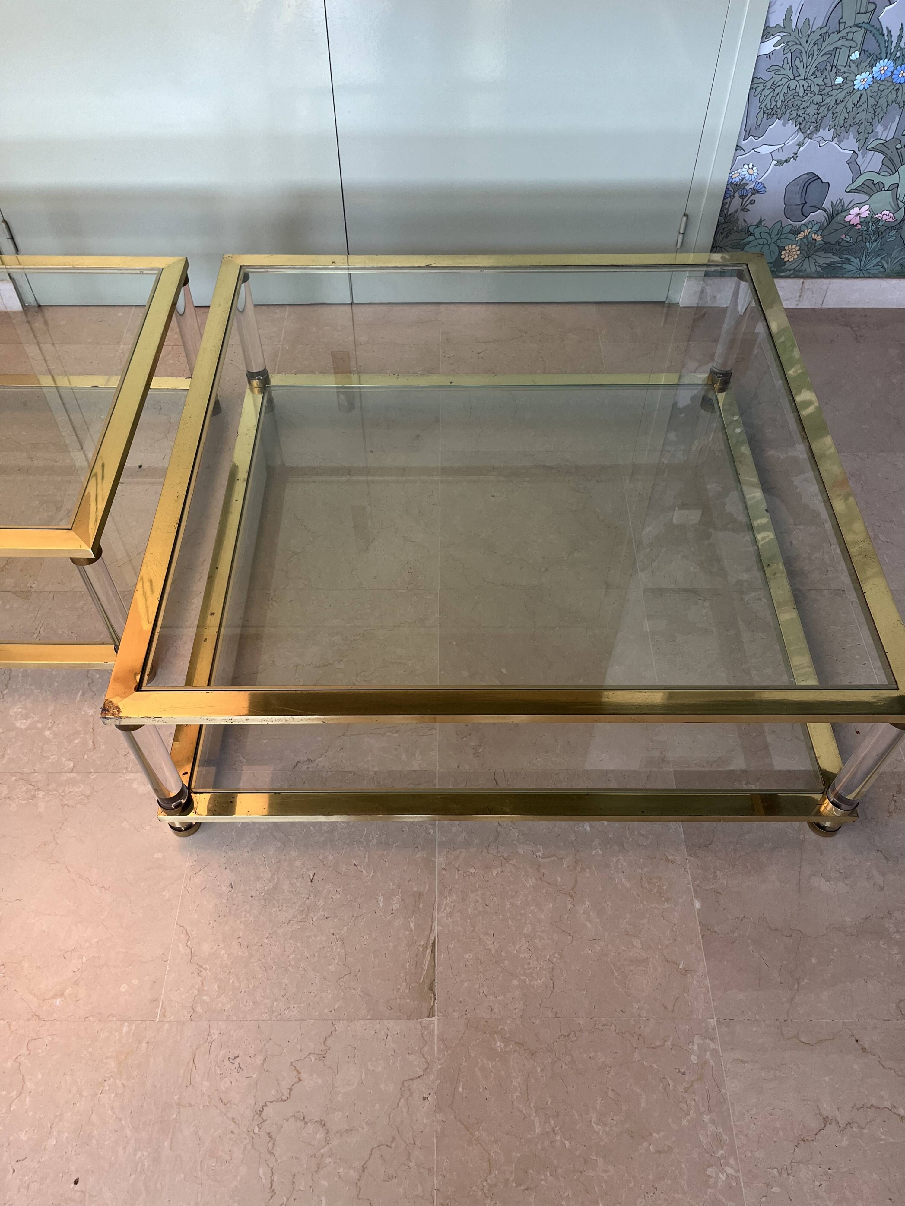 Lot de 2 Tables basses dans le goût de Pierre Vandel