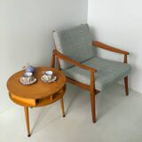 Scandinavian blue gray armchair