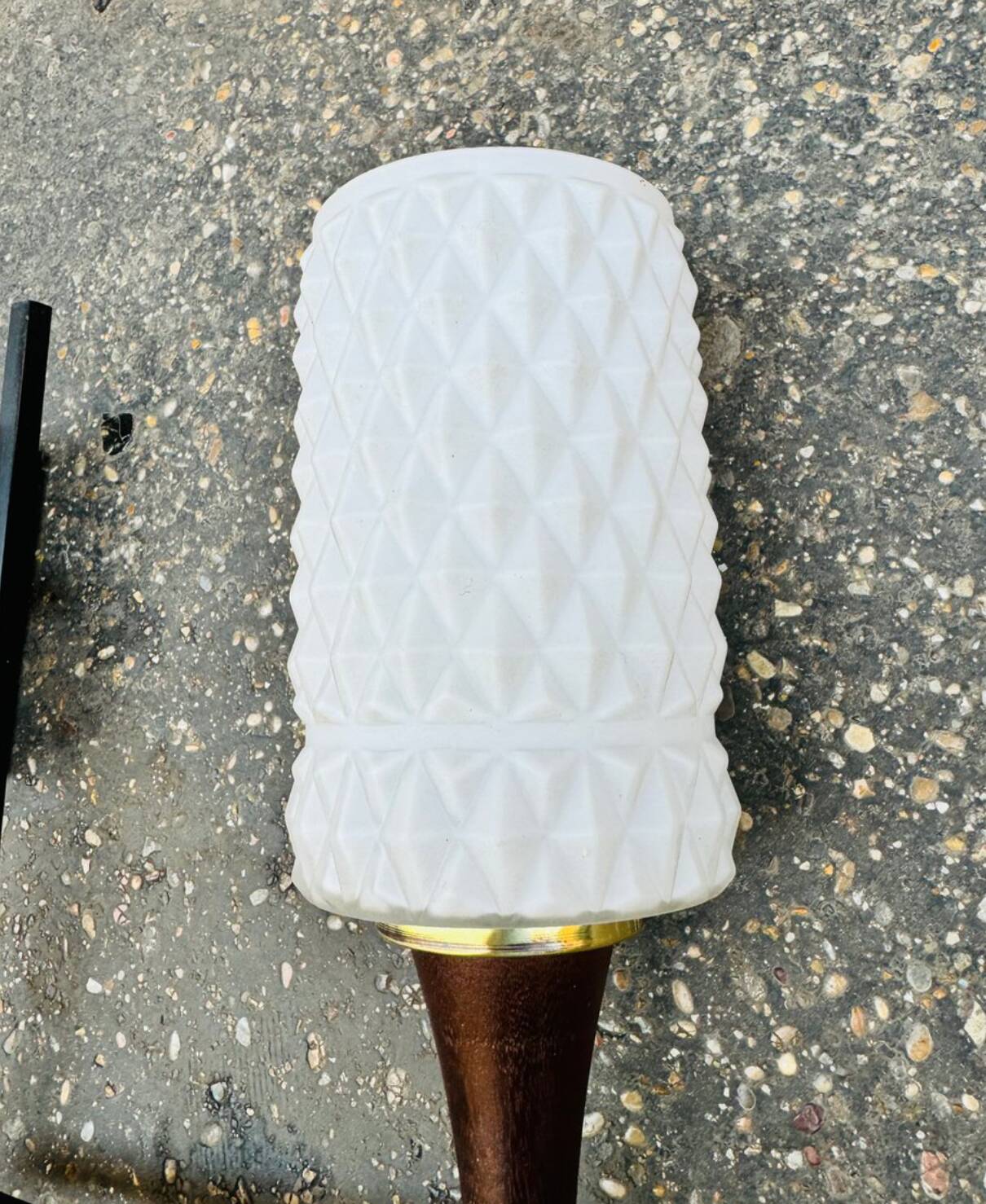 Lampe de pare-chocs en verre, années 60