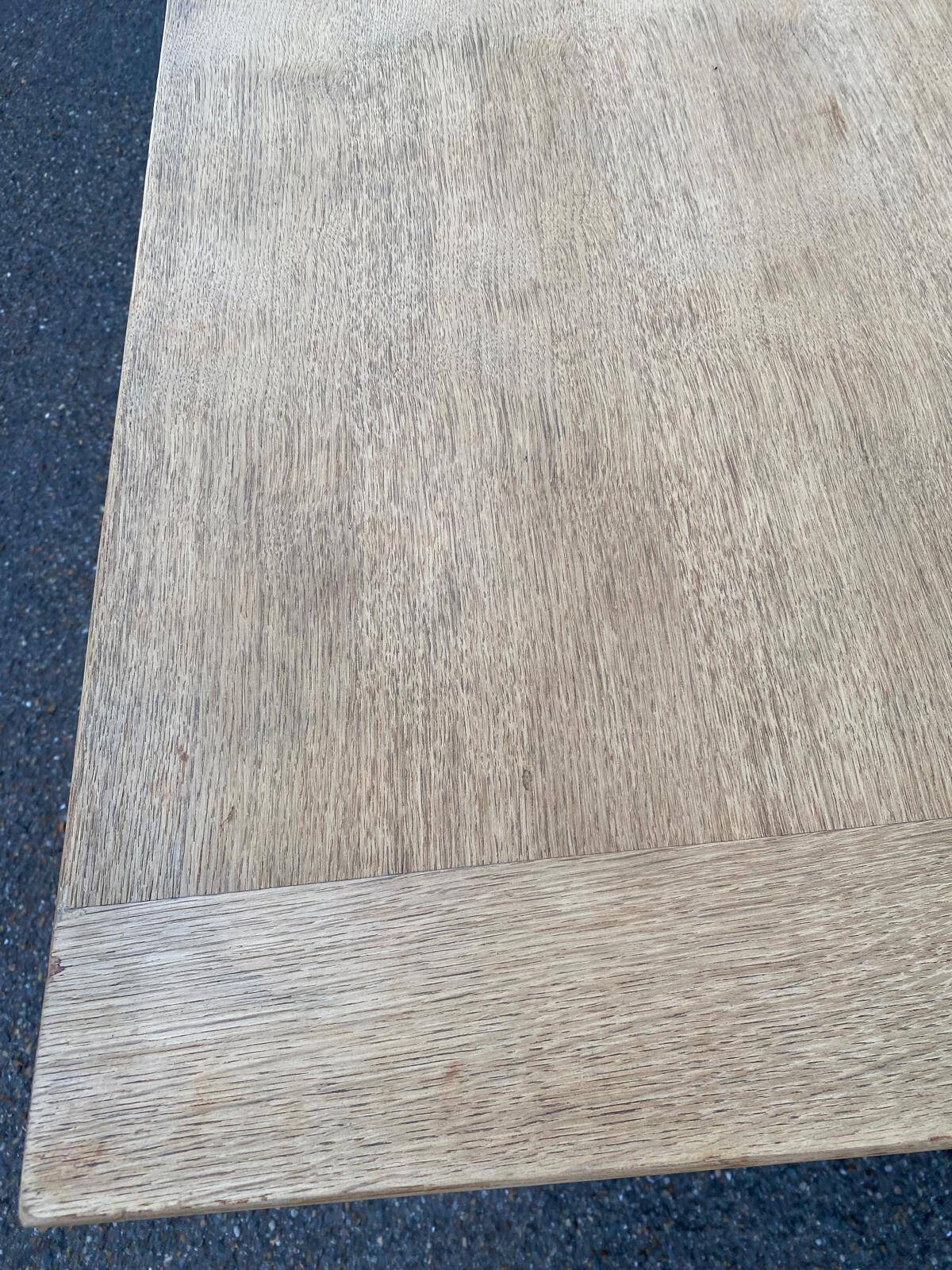 Renovated 19th century farmhouse dining table with drawer 200cm