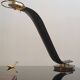 Lampe de Bureau Cobra cuir par Traso Milano 1988