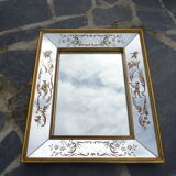 Venetian mirror with parecloses 54x45cm