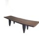 Senoufo vintage slim coffee table l: 110cm – handmade solid wood bench