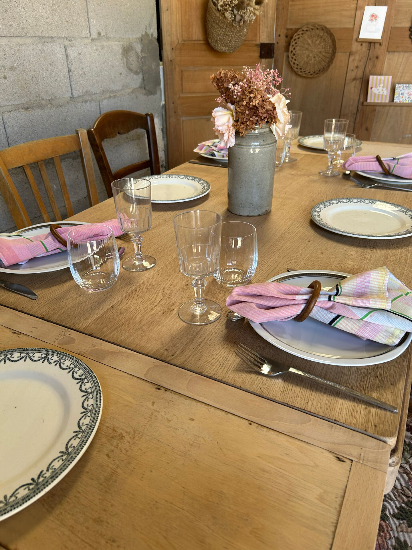 Solid oak table