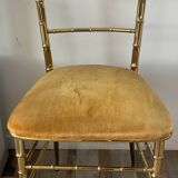 1960s-70s brass Chiavari chair