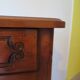 Rustic buffet Louis XV-Regency-jointed-massive wood-snail feet
