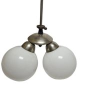 Art Deco glass chandelier, Poland, 1970s