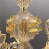 Italian Murano Glass Gold Chandelier by La Murrina
