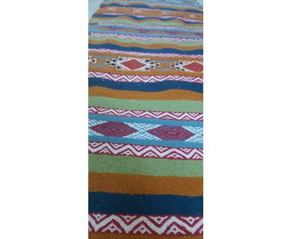 Handmade Berber handmade kilim corridor carpet 200x60cm