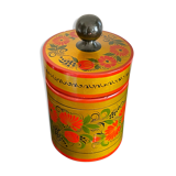 Wooden box Russian lacquered décor flowers