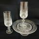 2 antique champagne flutes