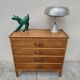 Commode vintage pieds compas 4 tiroirs 1950s