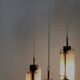 Vintage Scandinavian suspension in plexiglass and copper, probably Danish.