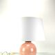 Limoges porcelain by the Ulysse workshops Vintage pink porcelain table lamp circa 1960
