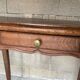Solid oak desk with a Louis XV 1900 style drawer