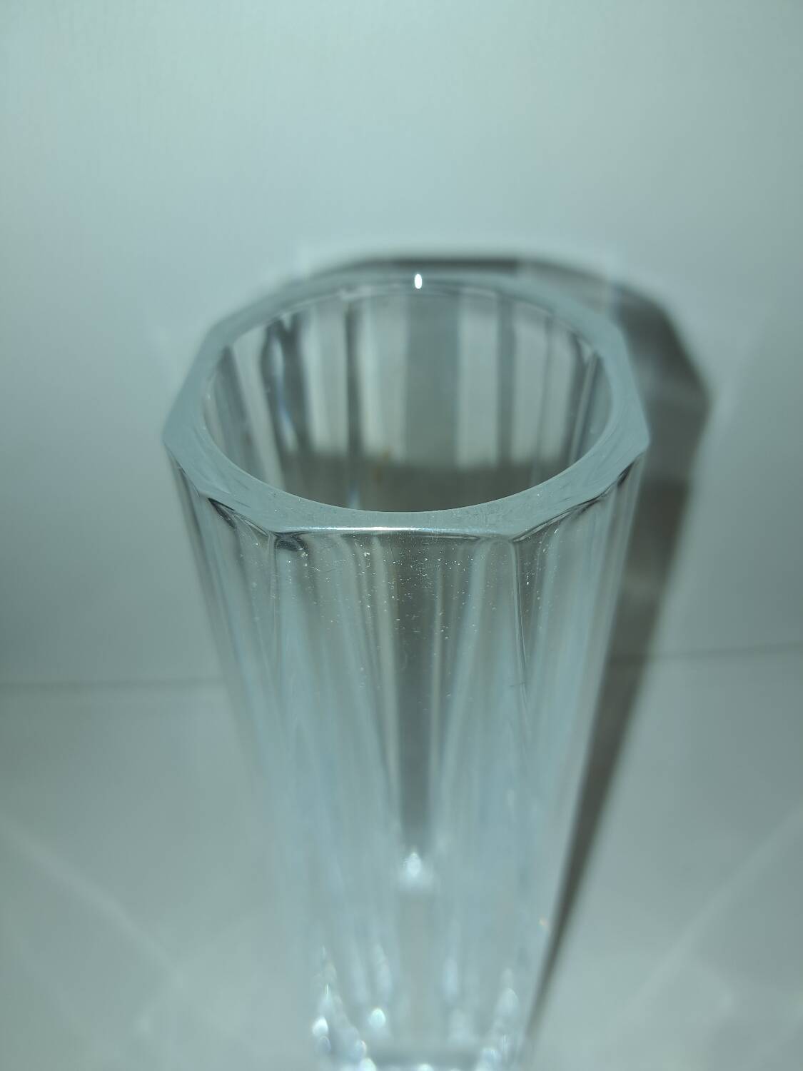 Crystal vase signed Daum France